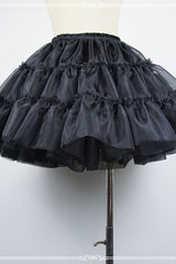 Organza Boneless Lolita Petticoat - black - 2