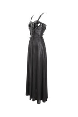 Black Buckle Strap Eyelets Womens Gothic Jsk Dress - Product - 7