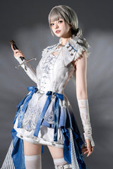 White [Dragon Bones] Chinese Style Prince Handsome Ouji Lolita Shorts - Product - 3