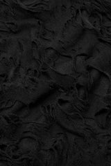Black Stitching Mesh Ripped Women's Punk Flared Pants - Product - 7
