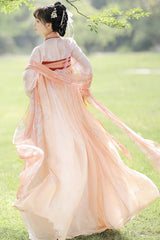 Chinese Ancient Style Fairy Elegant Chiffon Sweet Hanfu Dress Full Set - Product - 6