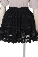 Sweet Ruffle Bowknot Lace Plus Size Japanese Lolita Skirt 3 Colors - Product - 5