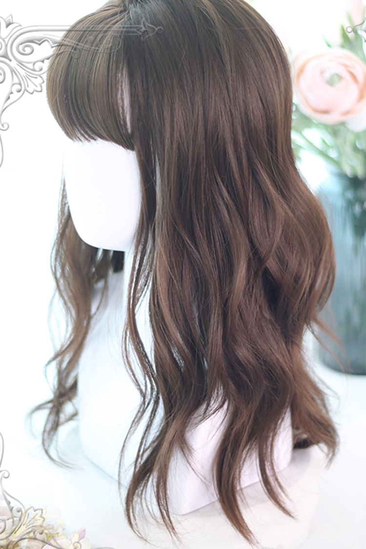 Brown Big Wavy Long Curly Hair Classic Lolita Wigs - Product - 4