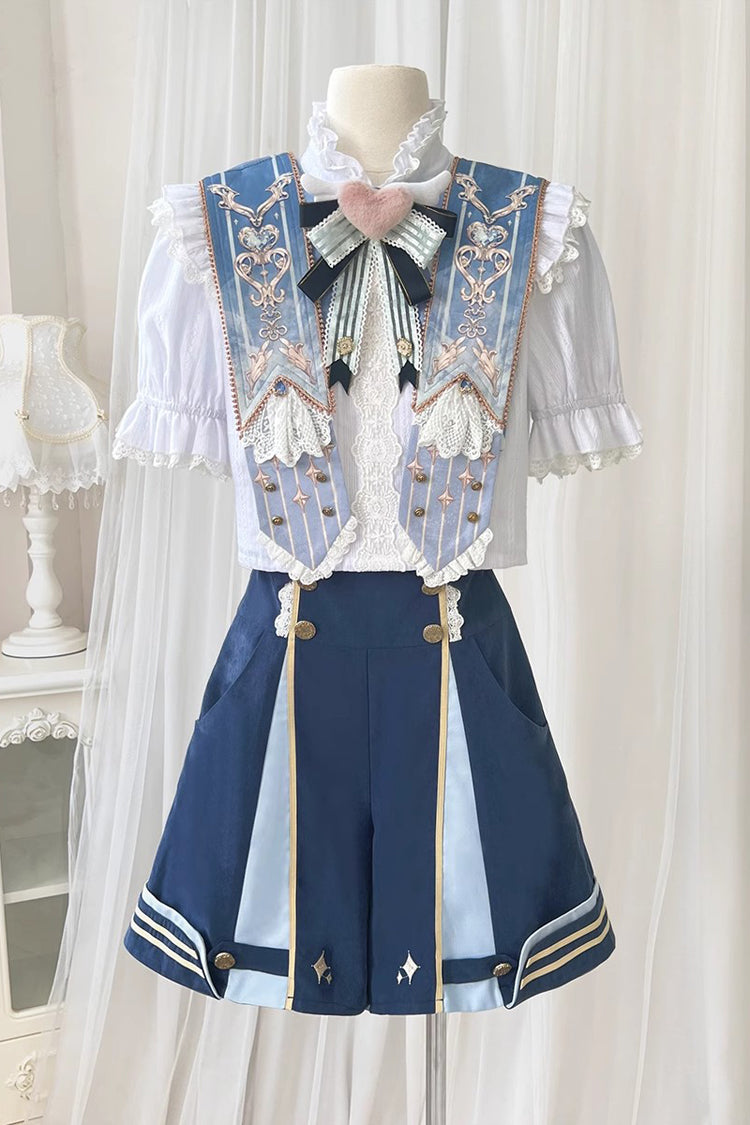 Blue [Messenger of Heaven] Ouji Prince Handsome Lolita Shorts - Product - 3