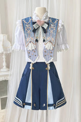 Blue [Messenger of Heaven] Ouji Prince Handsome Lolita Shorts - Product - 3