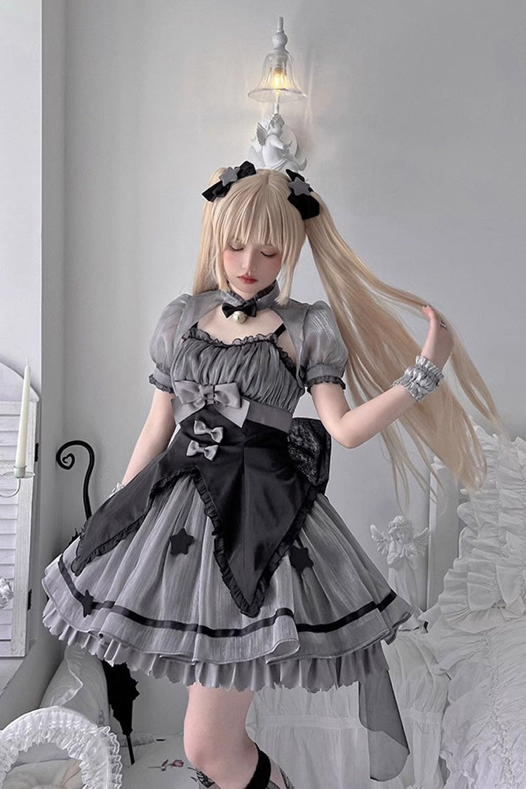Magic Star Decoration Bowknot Sweet Lolita Jsk Dress 2 Colors - Product - 9