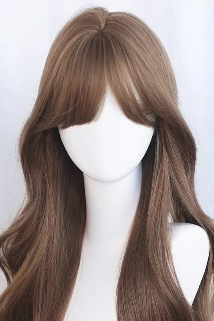 Long Wavy Daily Sweet Lolita Wig with Light Airy Bangs 5 Colors - Product - 3