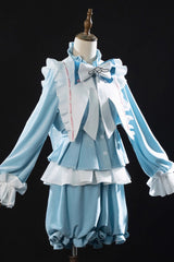 Blue [Identity V] Long Sleeves Ruffle Bowknot Sweet Prince Ouji Lolita Set - Blue - 1