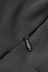 Black/White Faux Two-Piece Doll Collar Long Sleeves Lace-Up Women's Lolita Gothic Graduation Dress - Product - 16