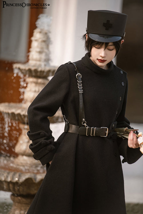 Black Princess Chronicles The northernmost Forest Military Ouji Lolita Coat - Product - 5