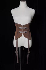 Brown Pirate Series Navigation Treasure Hunting Guide Ouji Handsome Lolita Waistband - Brown - 1