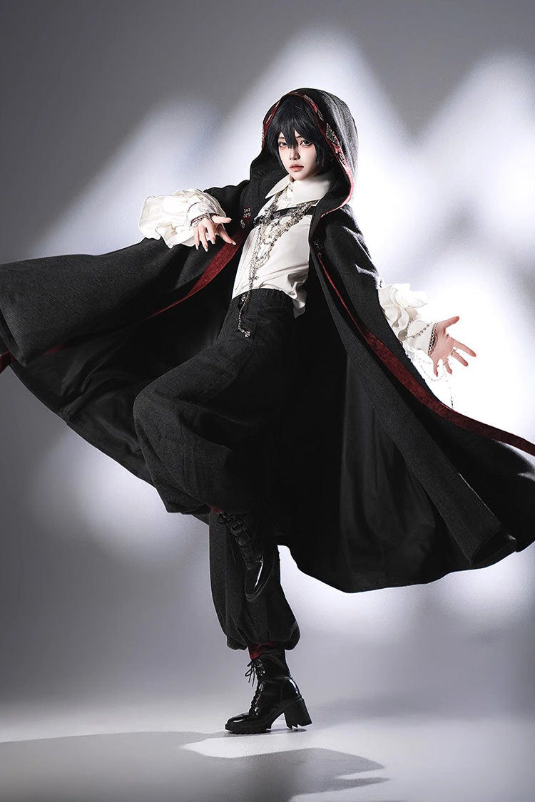 Black [Sacred Vow] Vintage Elegant Prince Handsome Ouji Lolita Pants - Product - 4