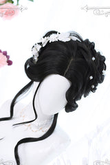 Black Curly Hair Natural Long Sweet Lolita Wig - Product - 2