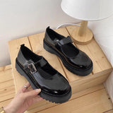 Black Mary Jane Ouji Plus Size Prince Lolita Shoes - Black - 1