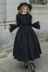 Black Night Traveler Breast Support Classic Gothic Lolita Jsk Dress - Product - 5