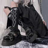 Devil Trap Gothic Punk Lolita Platforms 2 Colors - Product - 2