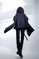 Black [Nameless Blade] Stand Collar Long Sleeves Gothic Prince Ouji Lolita Pants Set - Product - 3