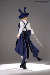Blue Rabbit Theater Vertical Stripes Print Ouji Fashion Sweet Prince Cool Lolita Shorts - Product - 10