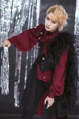 Black Immortal Thorn A Light In The Dark Ouji Lolita Vest - Product - 4