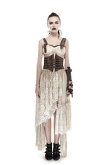 Brown Metal Nails Metal Hasp Decoration Womens Steampunk Girdle - Product - 4