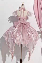Pink Multi-layer Ruffle Hanayome Bowknot Sweet Elegant Princess Gorgeous Lolita Jsk Dress - Product - 7