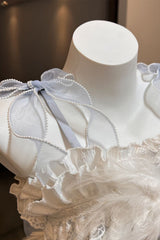 Wings Arrival Multi-layer Ruffle Bowknot Ballet Style Sweet Elegant Lolita Jsk Dress 3 Colors - Product - 20