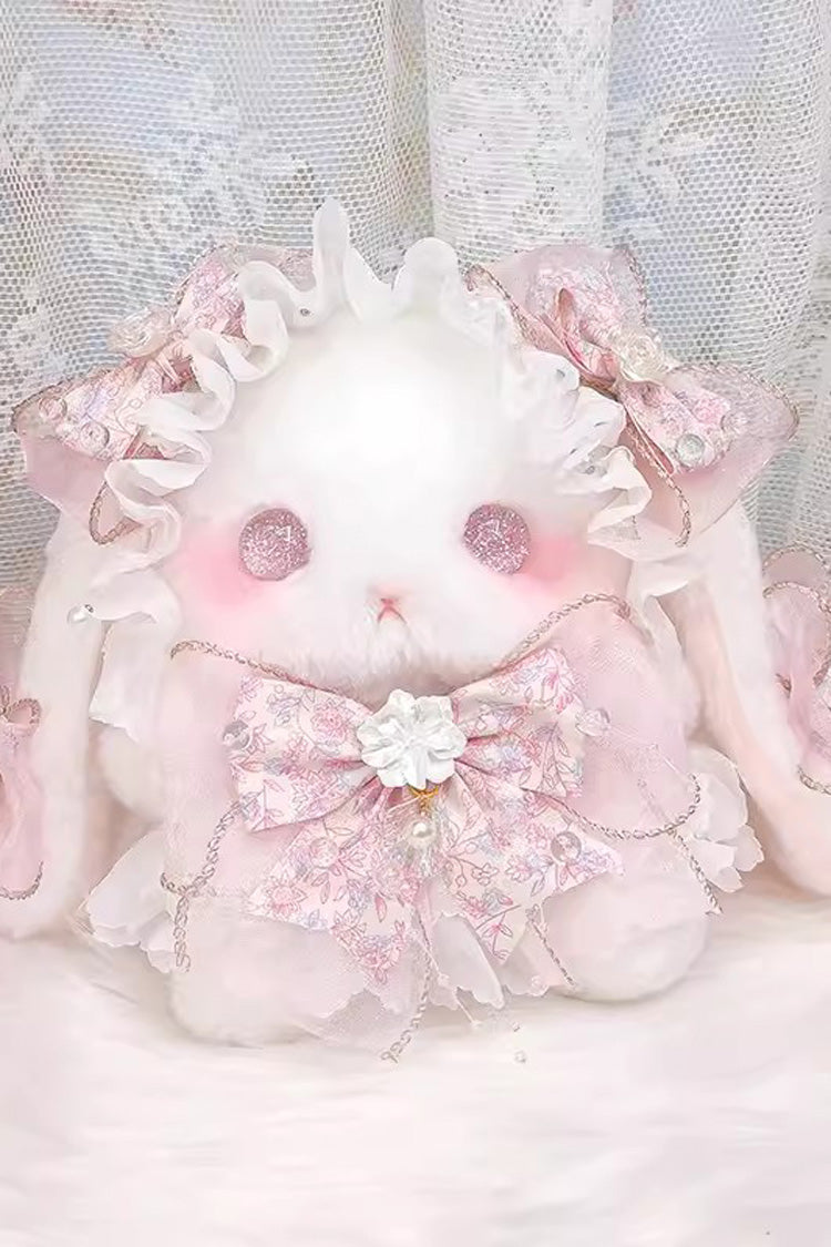Pink Lop-Eared Rabbit Doll Bowknot Lace Sweet Lolita Bag - Pink - 1