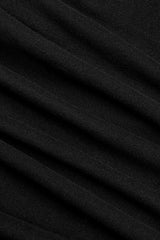 Black Long Sleeves Stitching Irregular Mesh Women's Gothic Dress - Product - 7