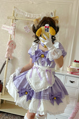 Bell Meow Ruffle Bowknot Sweet Lolita Skirt Set 5 Colors - Product - 4