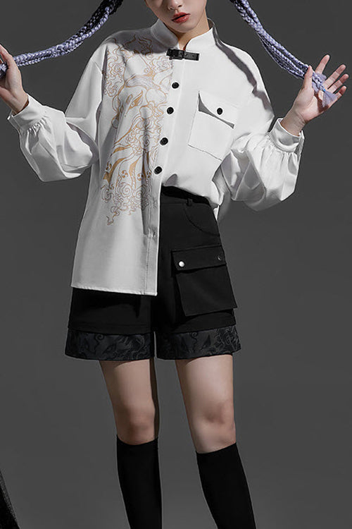 The Unknown Master Qi Ouji Lolita Blouse - White - 1