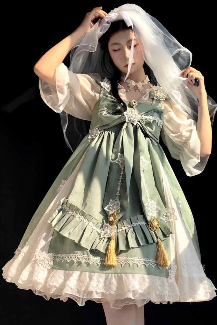 Chinese Style Rainbow Fairy Elegant Sweet Lolita JSK Dress 3 Colors - Product - 7