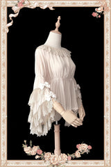 Fairytale Ball Party Big Hime Sleeves Chiffon Sweet Lolita Blouse 3 Colors - Product - 5