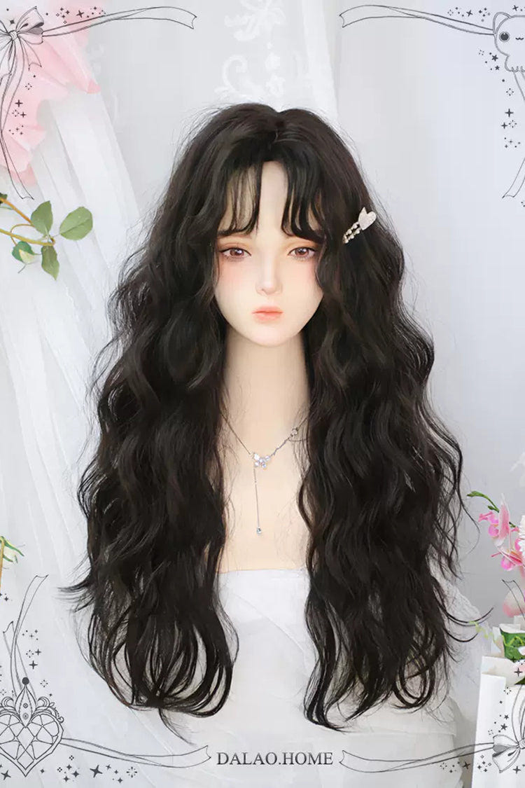 Secondary Fluffy Wool Curls Sweet Lolita Long Wigs 2 Colors - Product - 3