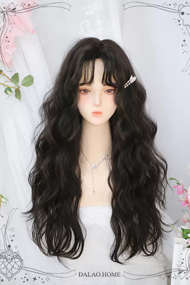 Secondary Fluffy Wool Curls Sweet Lolita Long Wigs 2 Colors - Product - 3