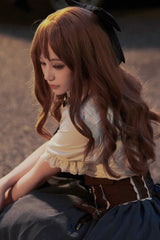 Peach Linen Japanese JK Style Wavy Curly Sweet Lolita Wig - Product - 6