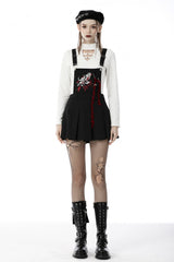 Black Devil Blood Women's Punk Suspender Pleated Skirt - Product - 9