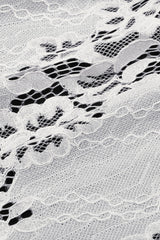 White Irregular Lace Splice  Multi-Layered Women's Gothic Skirt - Product - 18