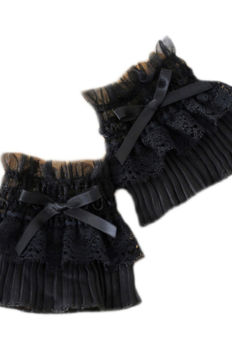 Solid Color Lace Bowknot Sweet Hand Sleeves 2 Colors - Product - 6