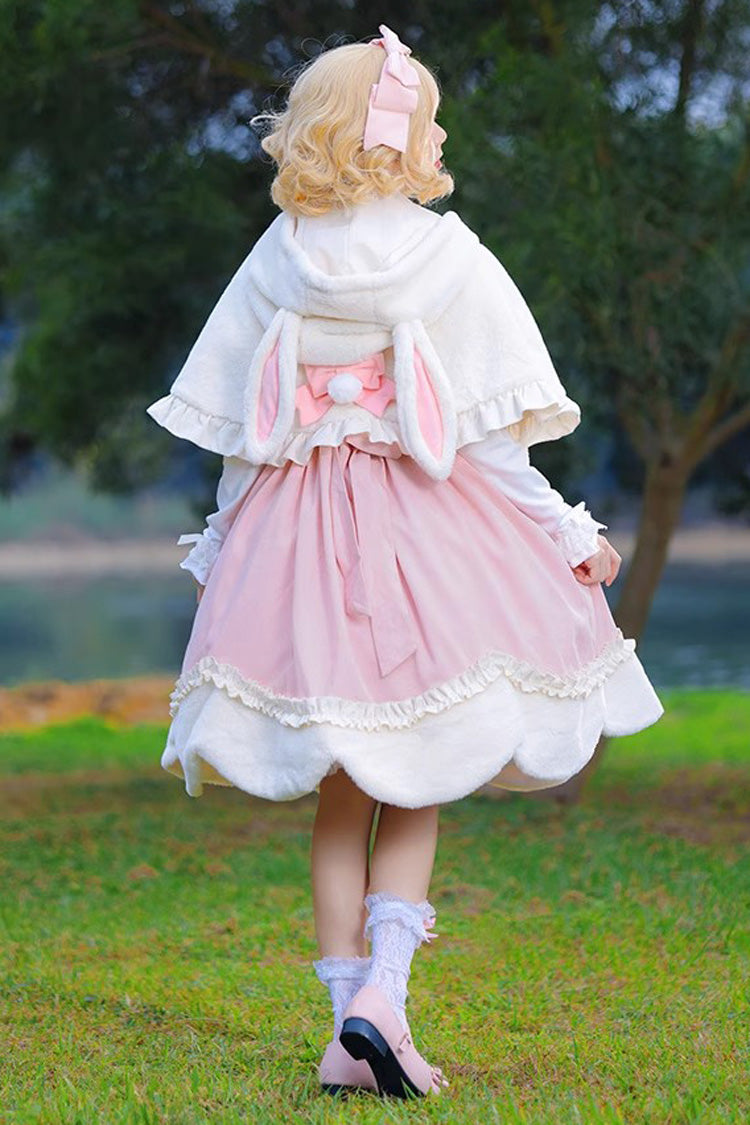 Rosa Hirschmuster, Stickerei, Schleife, Prinzessin, Herbst und Winter, süß (Kleid einzeln), Detailansicht 6
