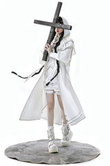 White Bionic Dimension Futuristic Mechanical Style Print Ouji Fashion Lolita Cape - Product - 9