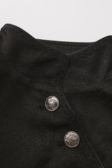 Black [Eternal Dark Portrait] Long Sleeves Vintage Elegant Prince Handsome Ouji Lolita Coat - Product - 2