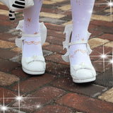 Bowknot Strappy Ruffle PU Sweet Lolita Shoes 5 Colors - Product - 7
