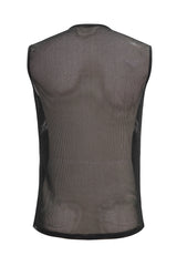 Black Shiny Knits Splice Armor Modeling Mesh Men's Punk Vest - Product - 9