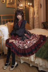 [Angel's Redemption] Long Sleeves Angel Print Ruffle Bowknot Sweet Lolita Dress 3 Colors - Product - 5