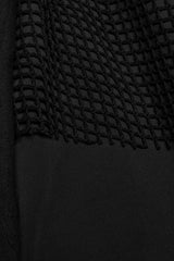 Black Mesh Asymmetric Zipper Men's Punk Pants - Product - 9