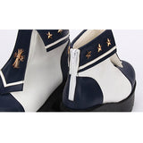 Navy Style Cross Decoration High Heel Sweet Lolita Boots - Product - 8