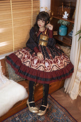 [Angel's Redemption] Long Sleeves Angel Print Ruffle Bowknot Sweet Lolita Dress 3 Colors - Product - 4