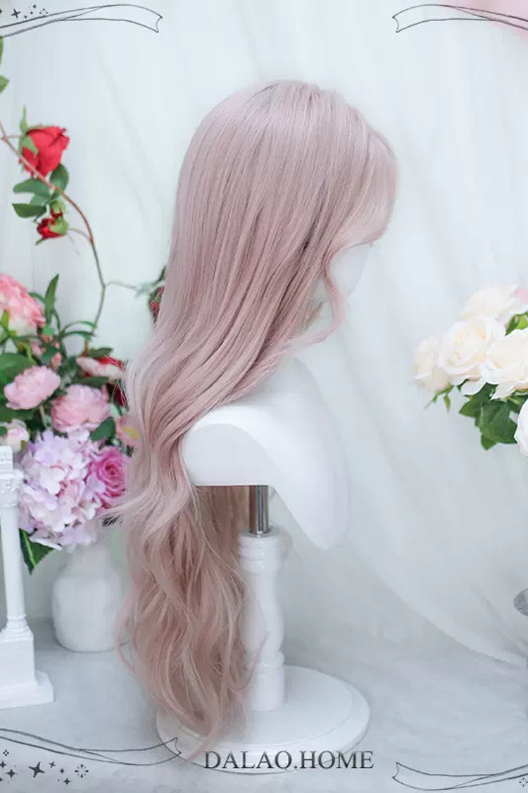 Pink Secondary Center Parted Sweet Lolita Long Curly Wigs - Product - 3
