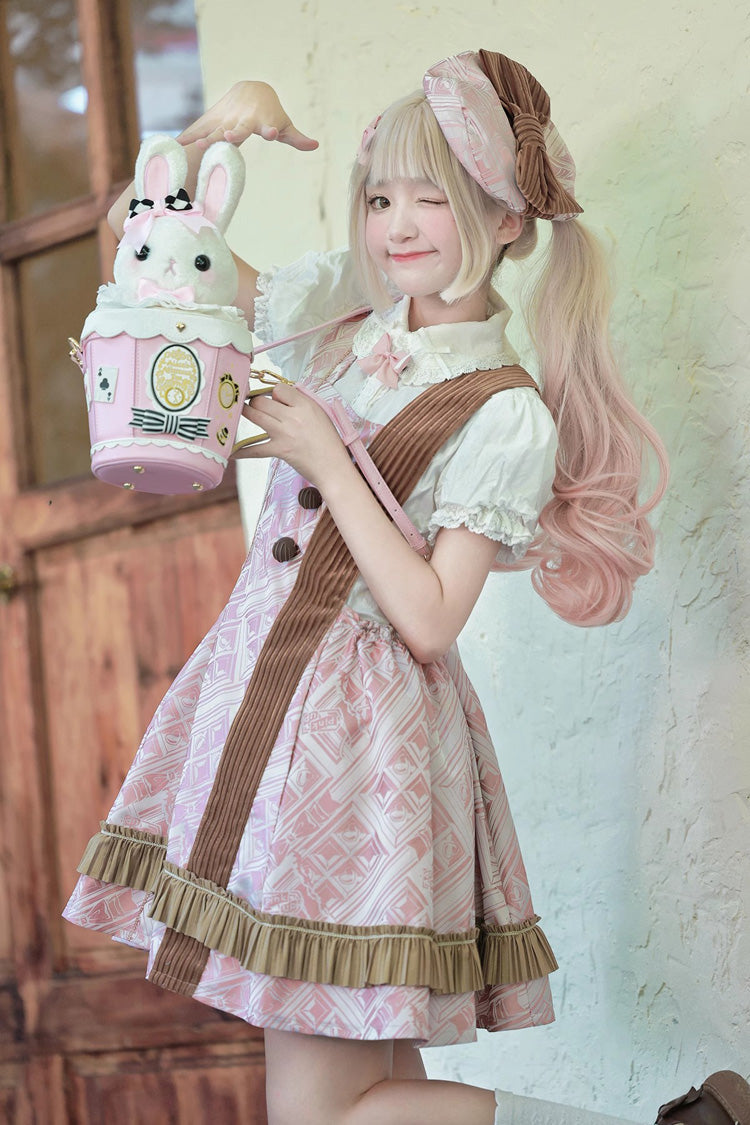 Lovely Teacup Rabbit Bowknot Sweet Lolita Shoulder Bag 5 Colors - Product - 10