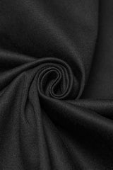 Black Lapel Collar Long Sleeves Stitching Eyelet Men's Punk Blouse - Product - 7